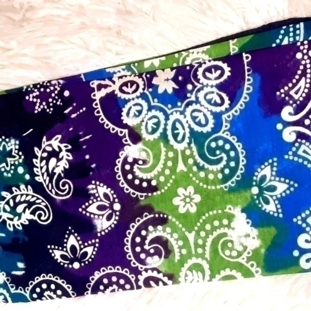 Classic Paisley Print Night Tie-Dyed Bandana